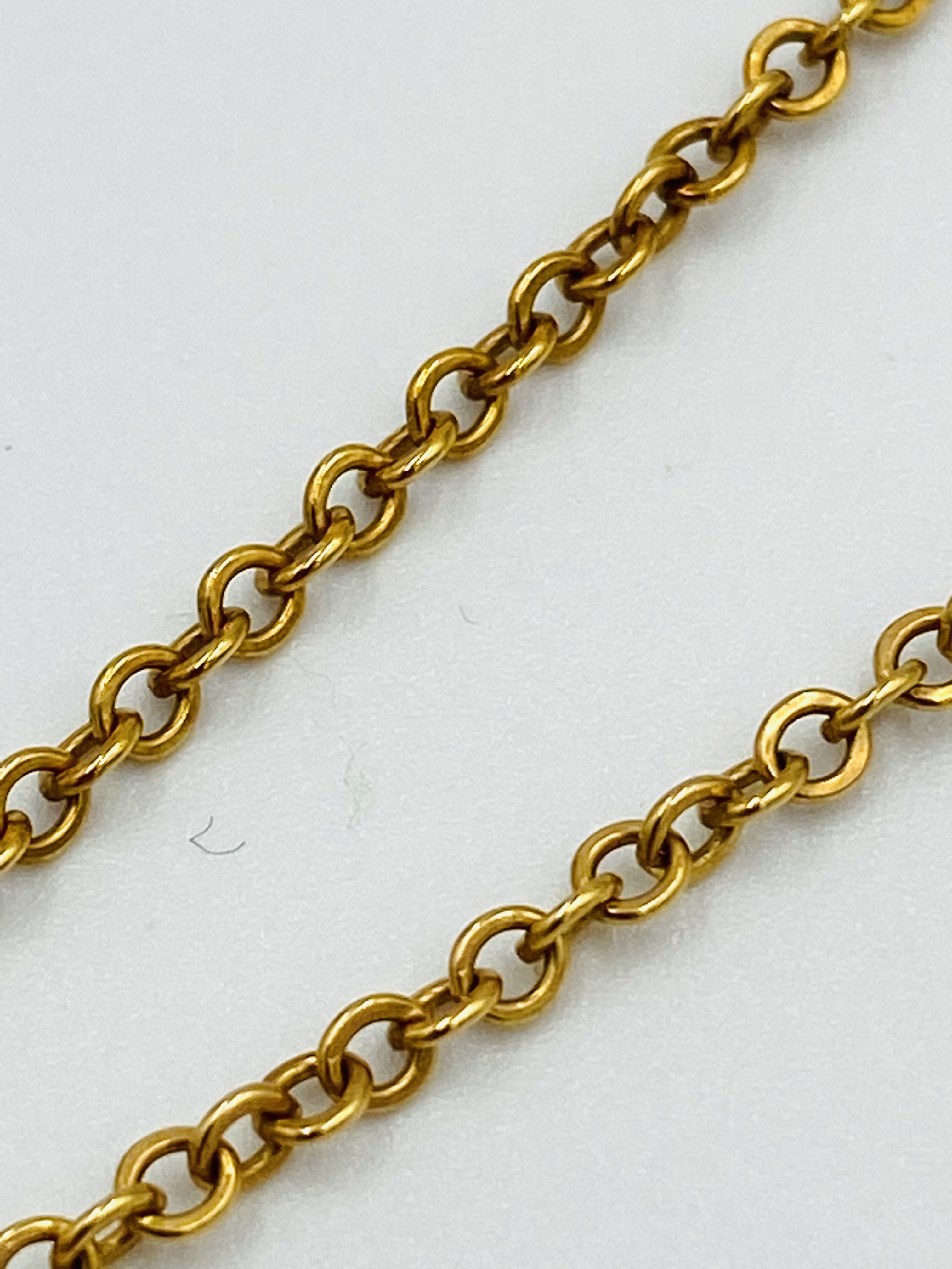 9ct gold pendant and chain - Image 3 of 4