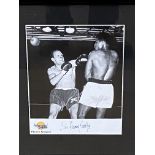 Two signed prints of Henry Cooper, together with a signed photograph of Ricky Hatton