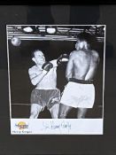 Two signed prints of Henry Cooper, together with a signed photograph of Ricky Hatton