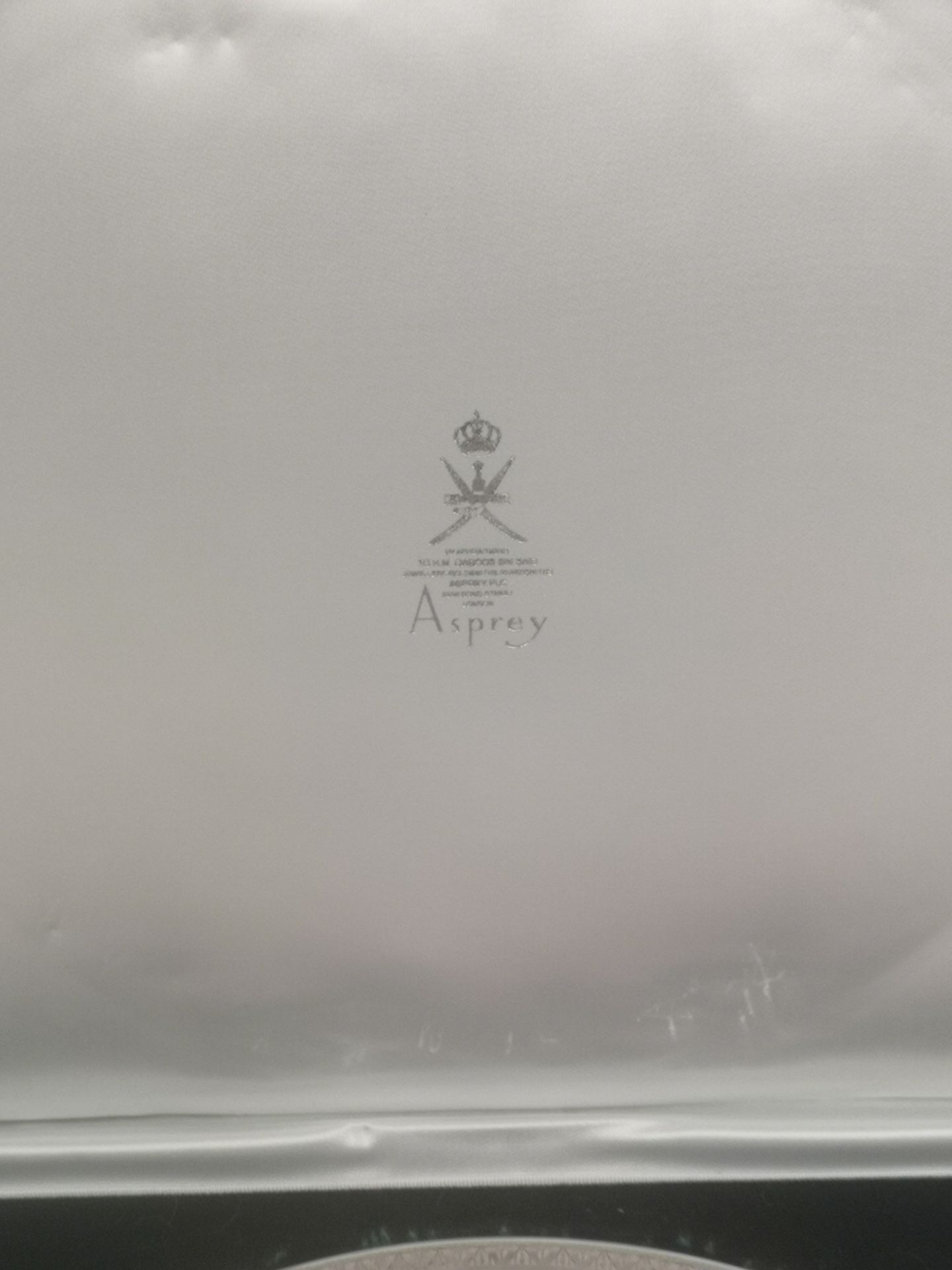 Asprey porcelain plate together with a Middle Eastern silver plate tray - Image 4 of 5
