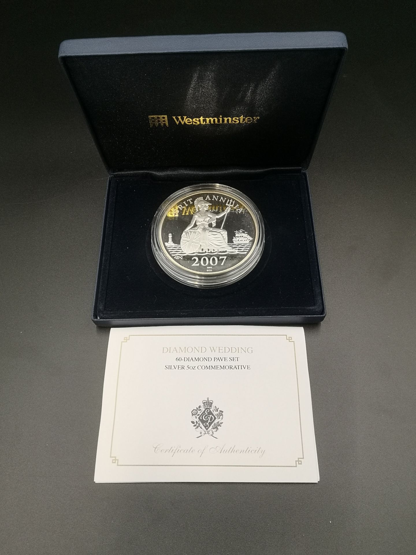 Westminster Diamond Wedding silver commemorative coin - Bild 4 aus 4