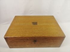 Mappin & Webb oak box