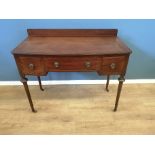 Mahogany bow fronted dressing table