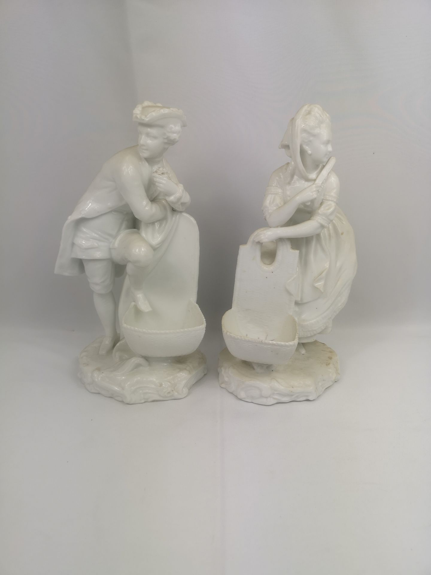 Two Meissen style porcelain figures