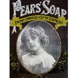 Framed Pears Soap glass advert