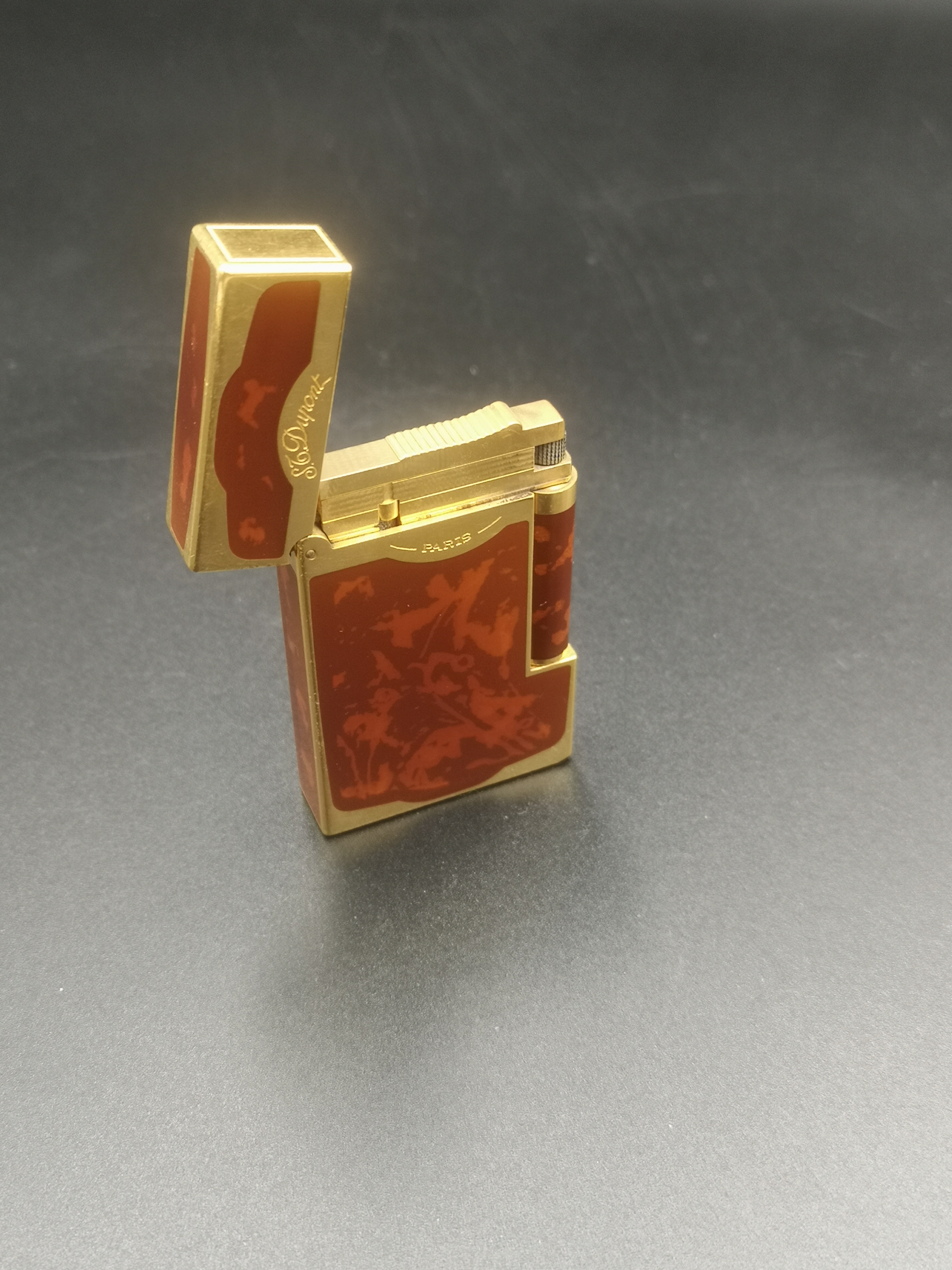 Three gold plated Dupont lighters - Image 3 of 8