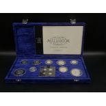 Royal Mint UK Millenium silver coin collection