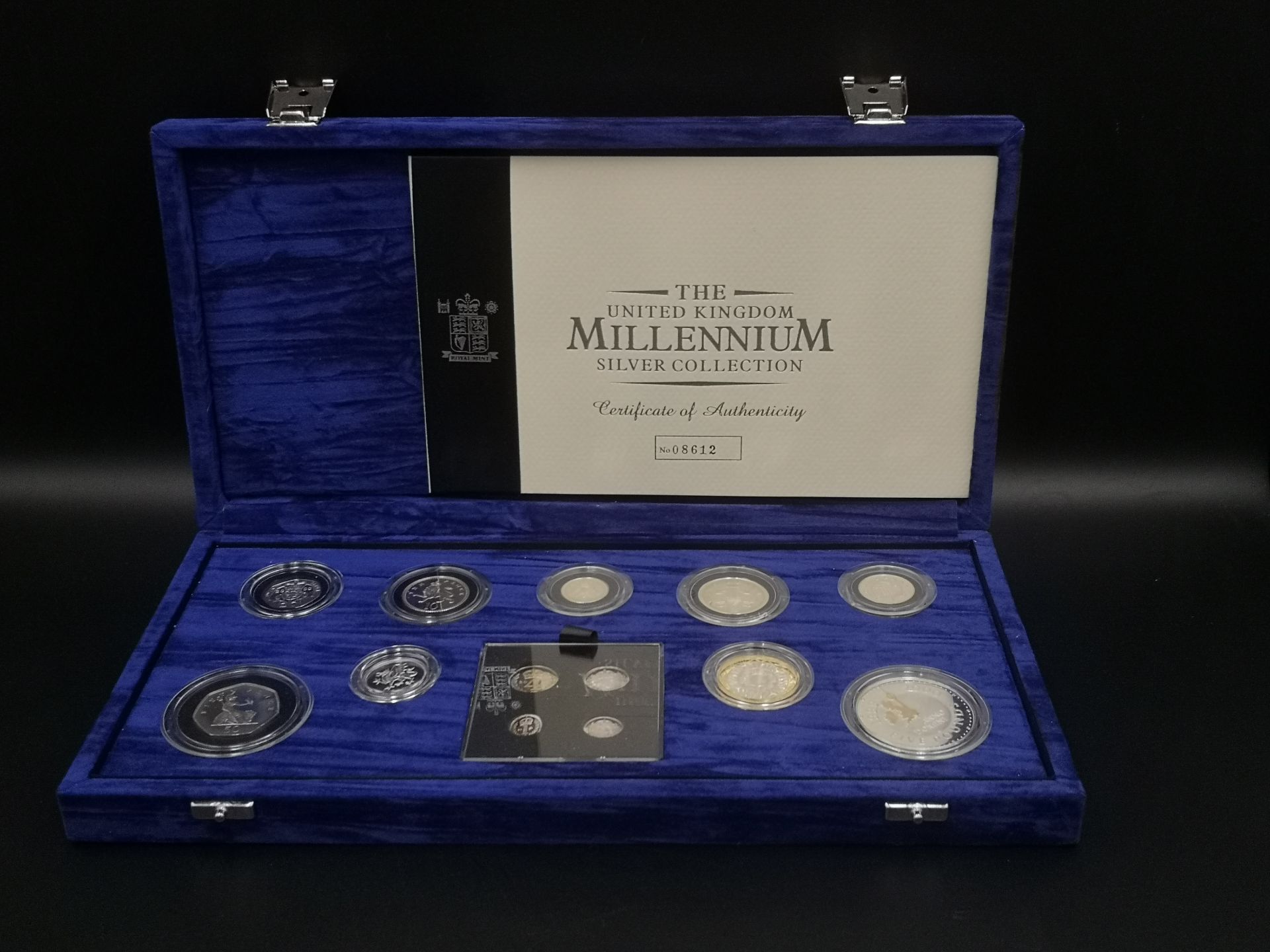 Royal Mint UK Millenium silver coin collection