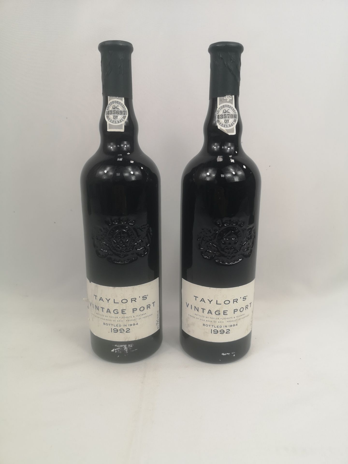 Two bottles of Taylor's Vintage Port 1992