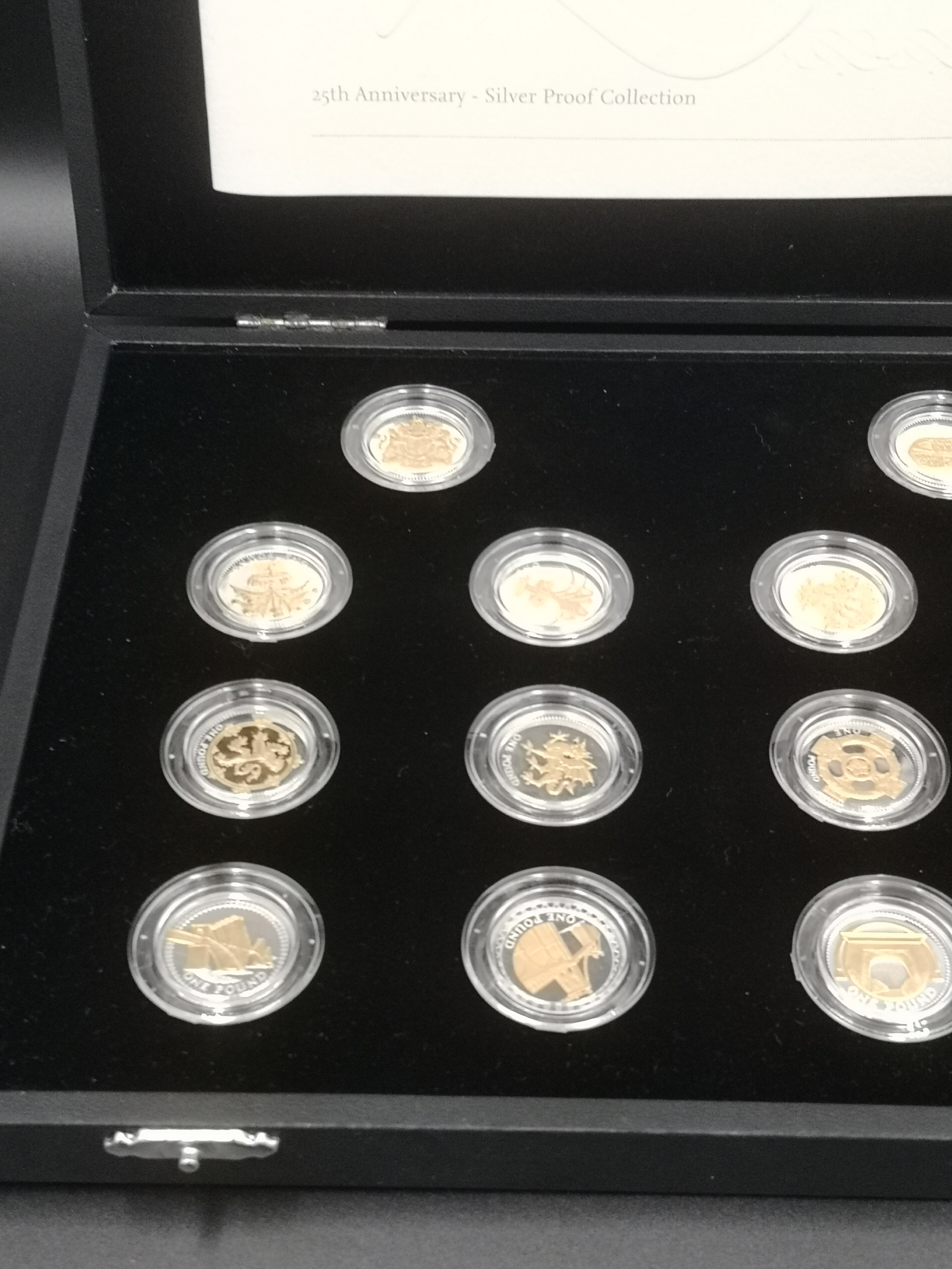 Royal Mint £1 coin silver proof collection - Image 2 of 5