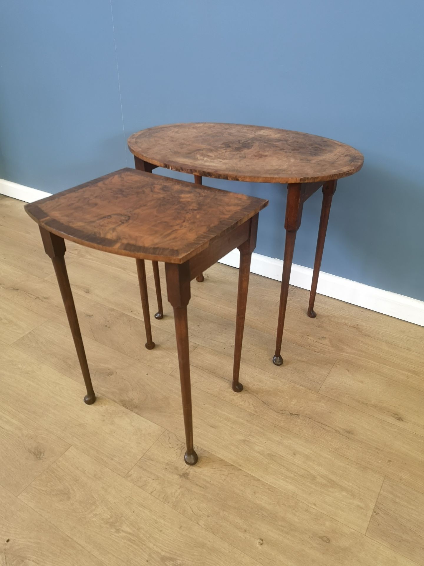 19th century mahogany nest of two tables - Image 4 of 5