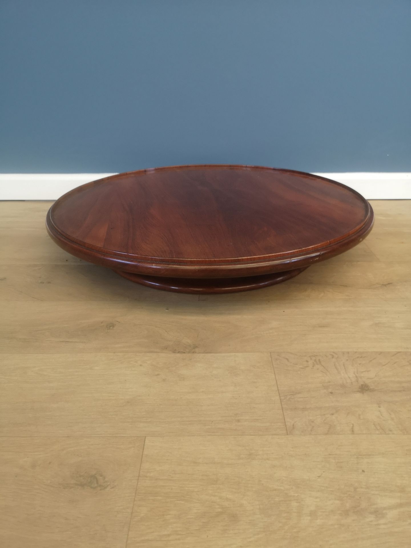 Mahogany lazy susan - Image 3 of 4