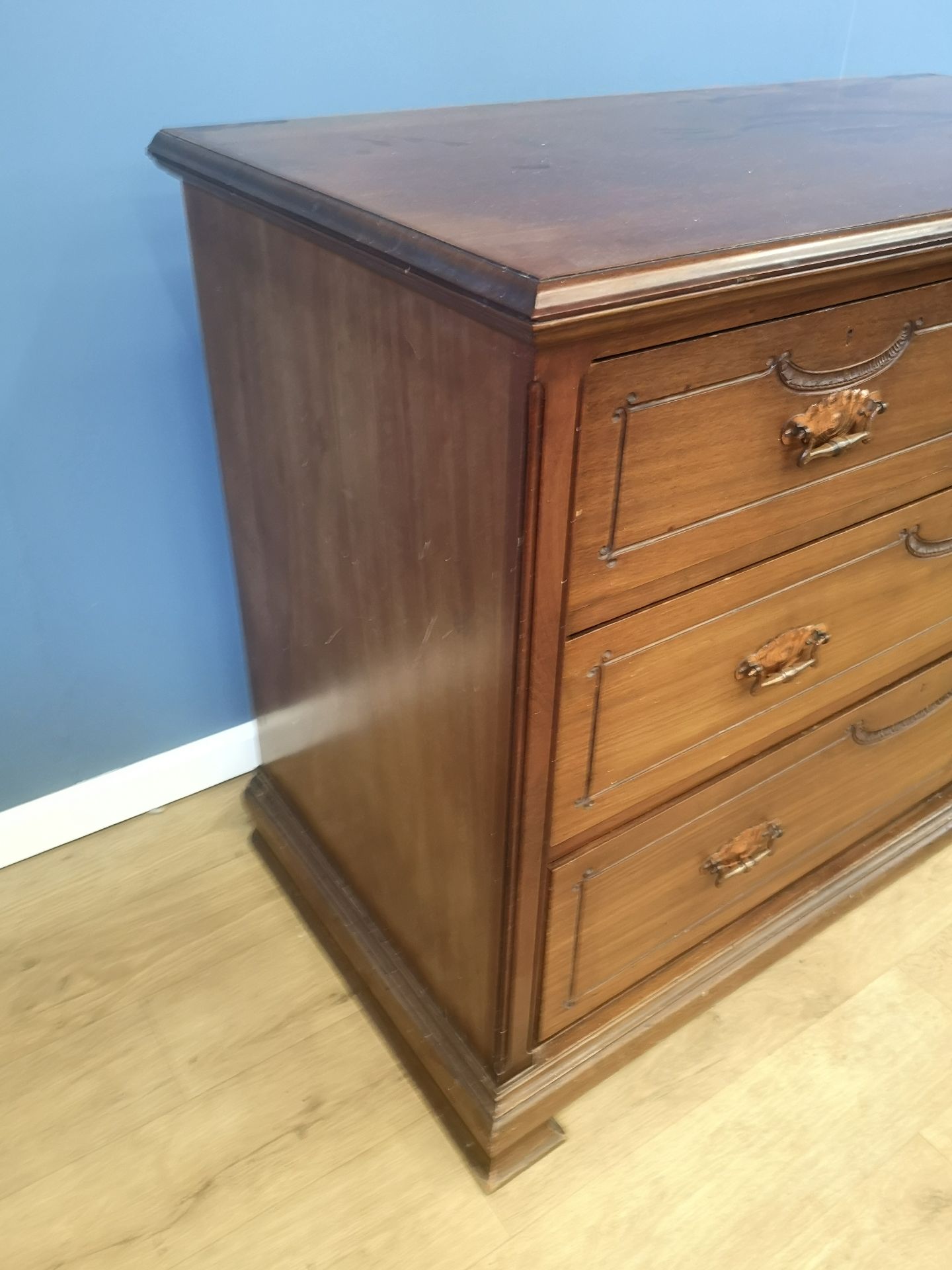 Mahogany chest of drawers - Image 3 of 6