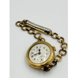 Rondine ladies wristwatch with 9ct gold case