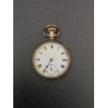 9ct gold pocket watch