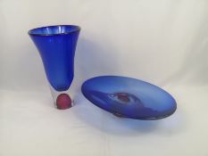 Kosta Boda vase and bowl
