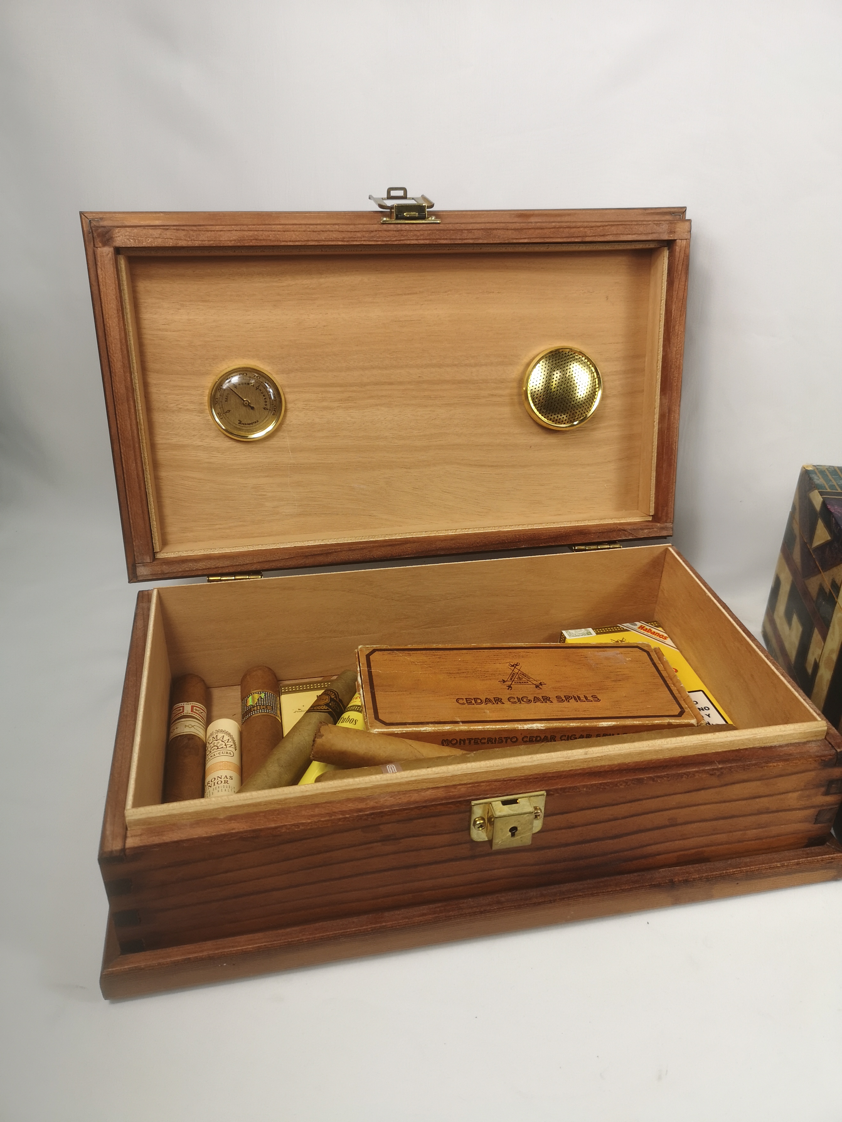 Three humidors and a quantity of cigars - Image 3 of 8