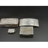 Silver card case and other items of silver