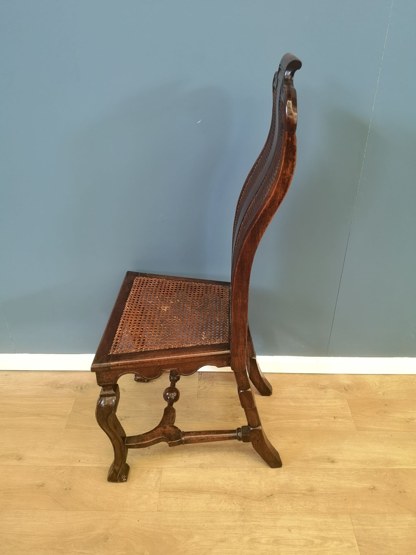Pair of mahogany and cane chairs - Image 4 of 4