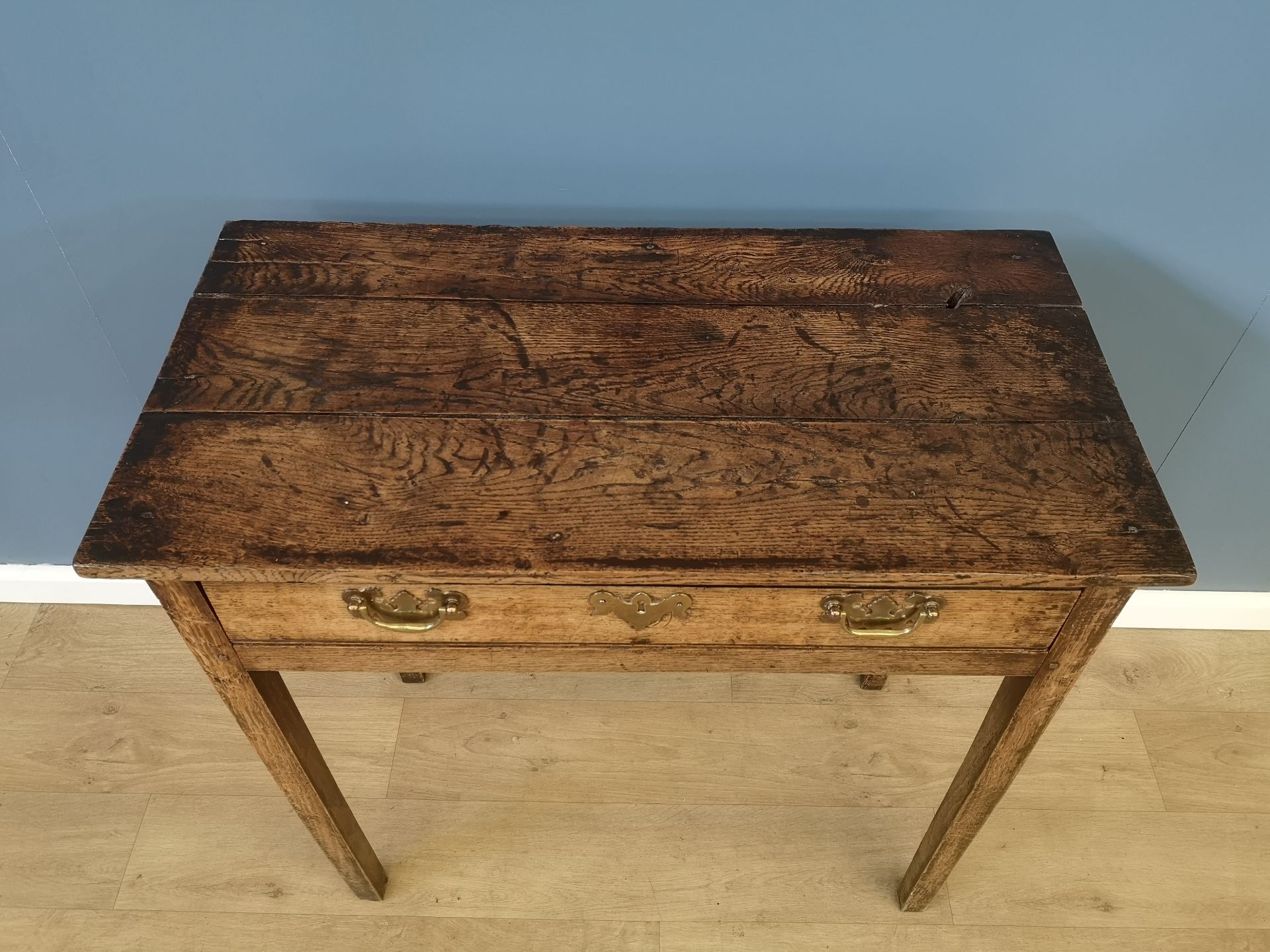 18th century oak side table - Bild 2 aus 6