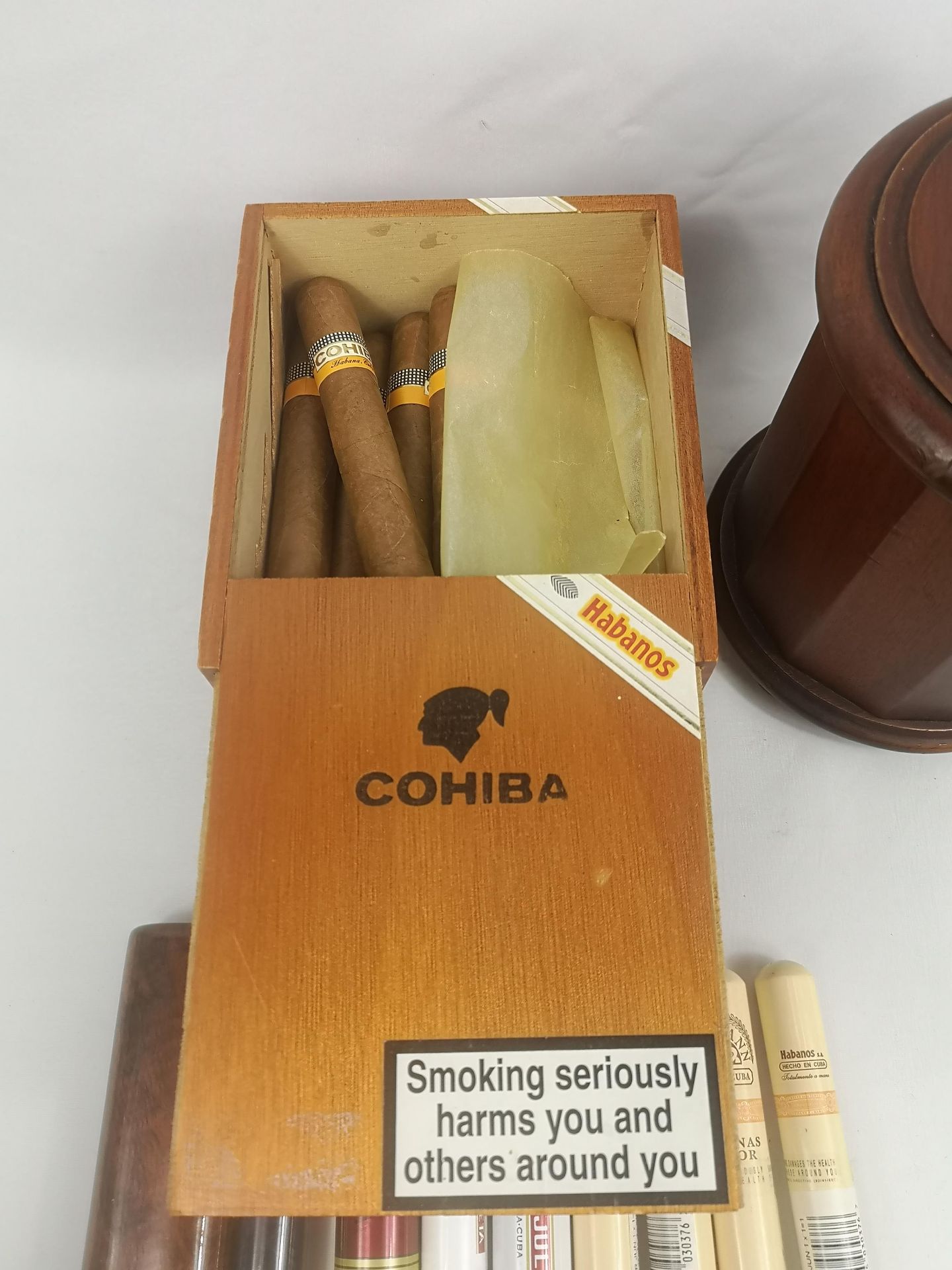 Dunhill White Spot tobacco box together with a quantity of cigars - Bild 3 aus 6