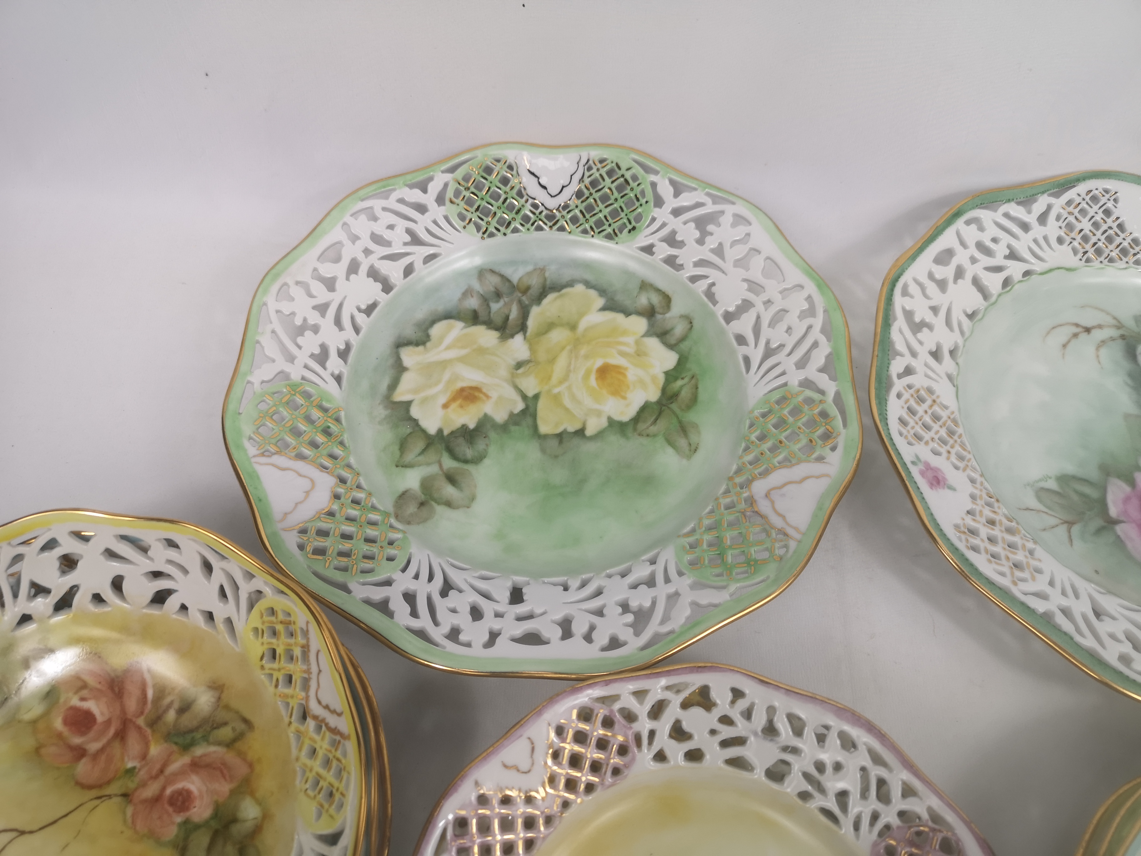 Quantity of hand painted plates and bowls by Marjorie Stevenson - Image 2 of 8