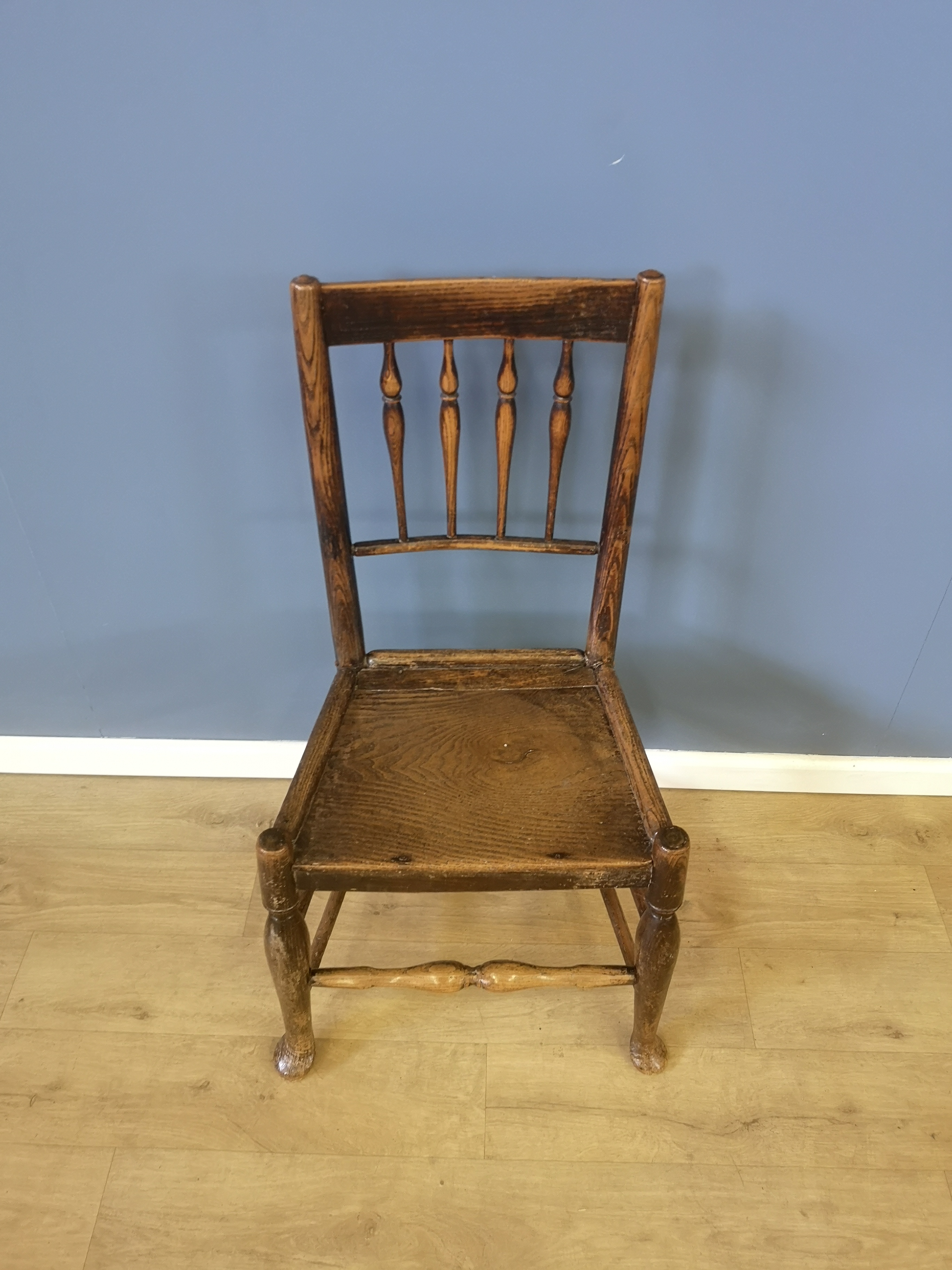 19th century ash railback chair - Image 2 of 4