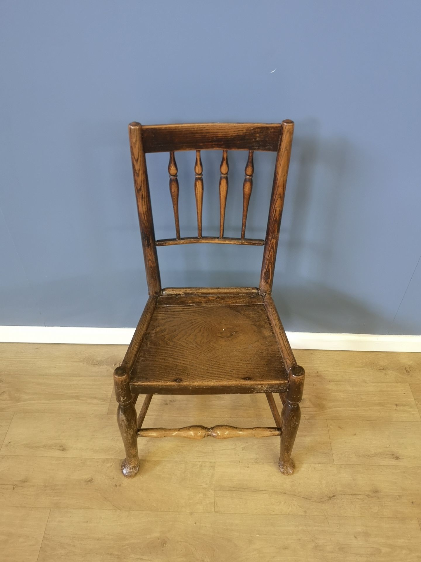 19th century ash railback chair - Bild 2 aus 4