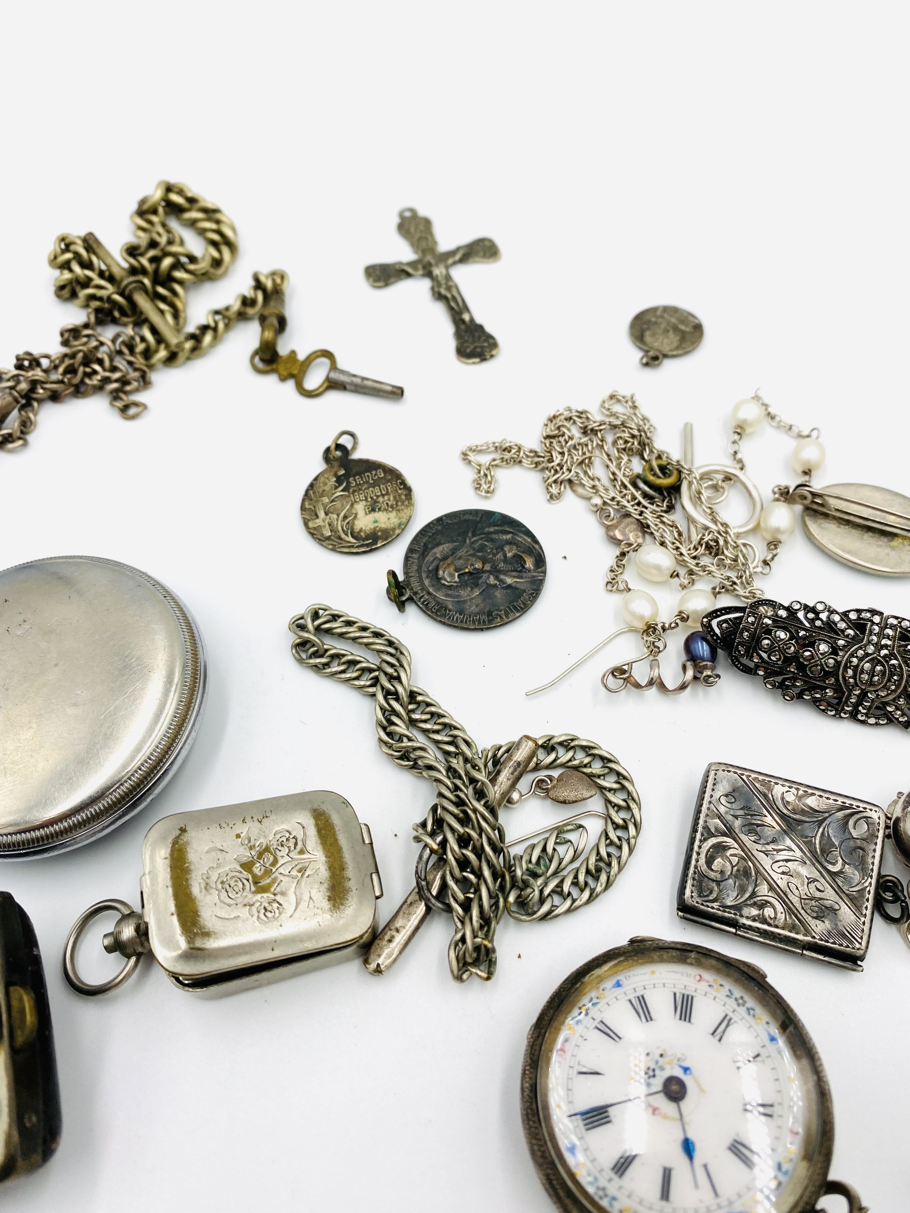 Quantity of silver and white metal items - Image 4 of 6