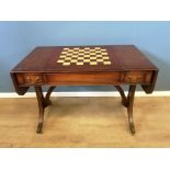 Mahogany sofa and games table