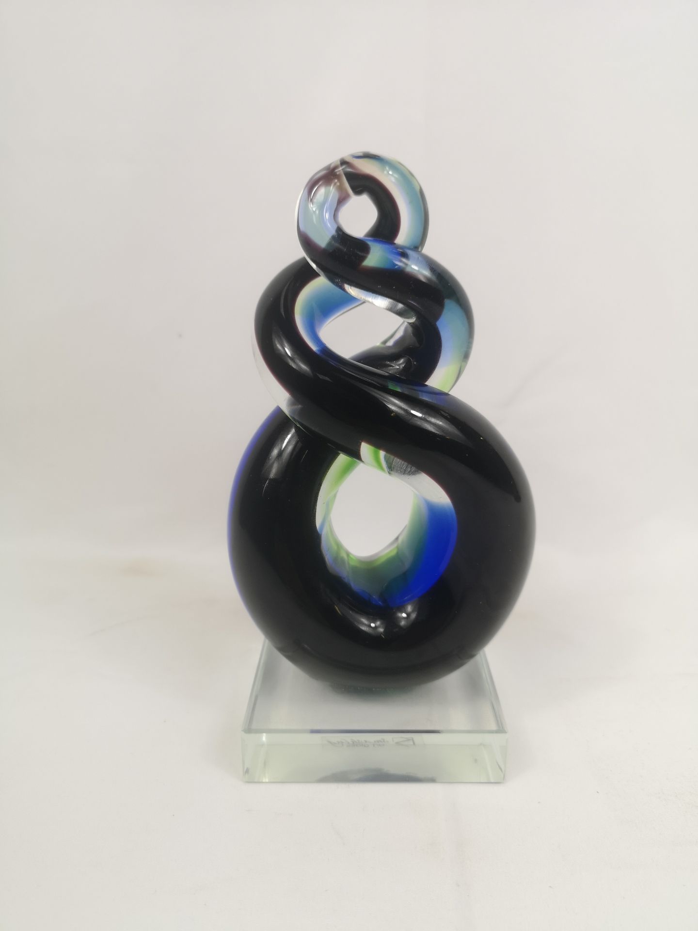 LSA glass bowl together with an art glass sculpture - Image 6 of 6