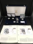 Collection of silver proof coins
