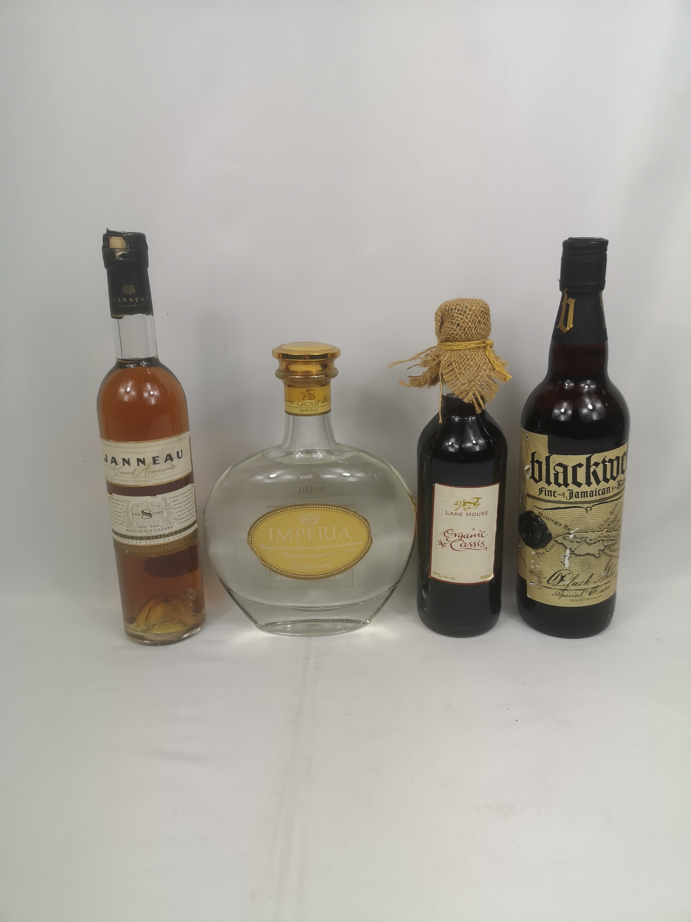 Four bottles of spirits