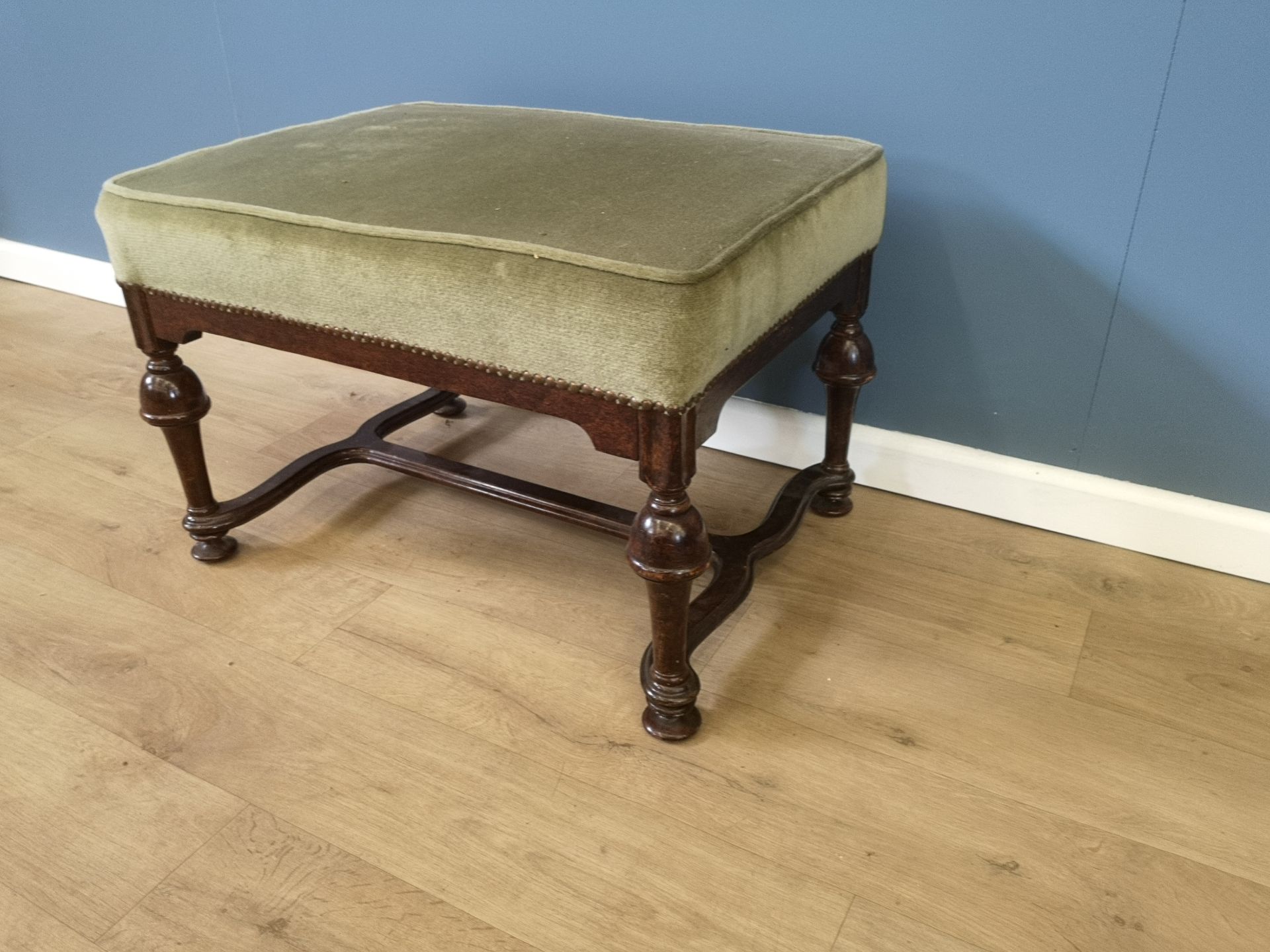 Victorian mahogany stool - Image 3 of 4