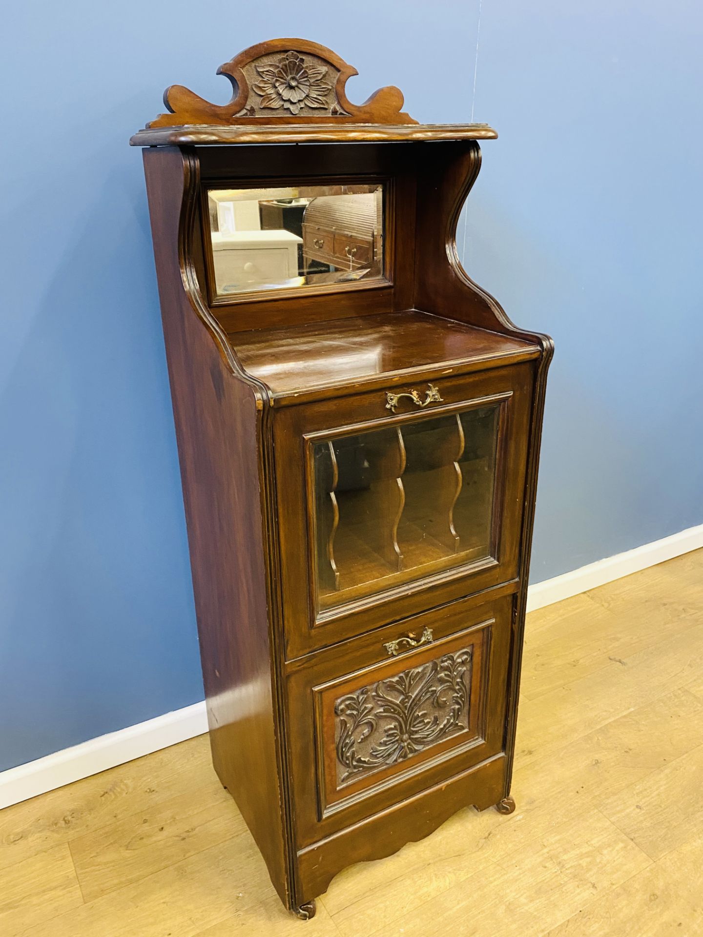 Victorian mahogany music cabinet - Bild 2 aus 4