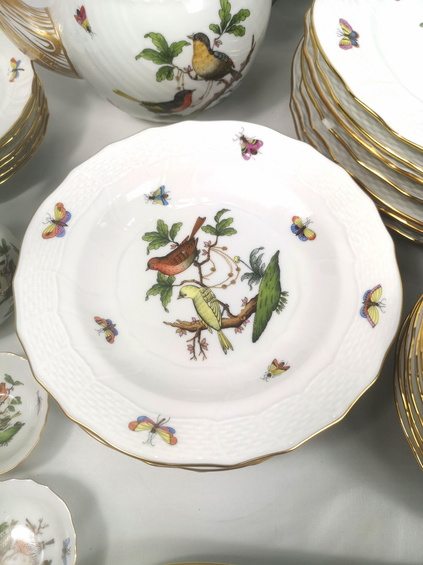 Herend Rothschild Bird part dinner service - Image 5 of 10