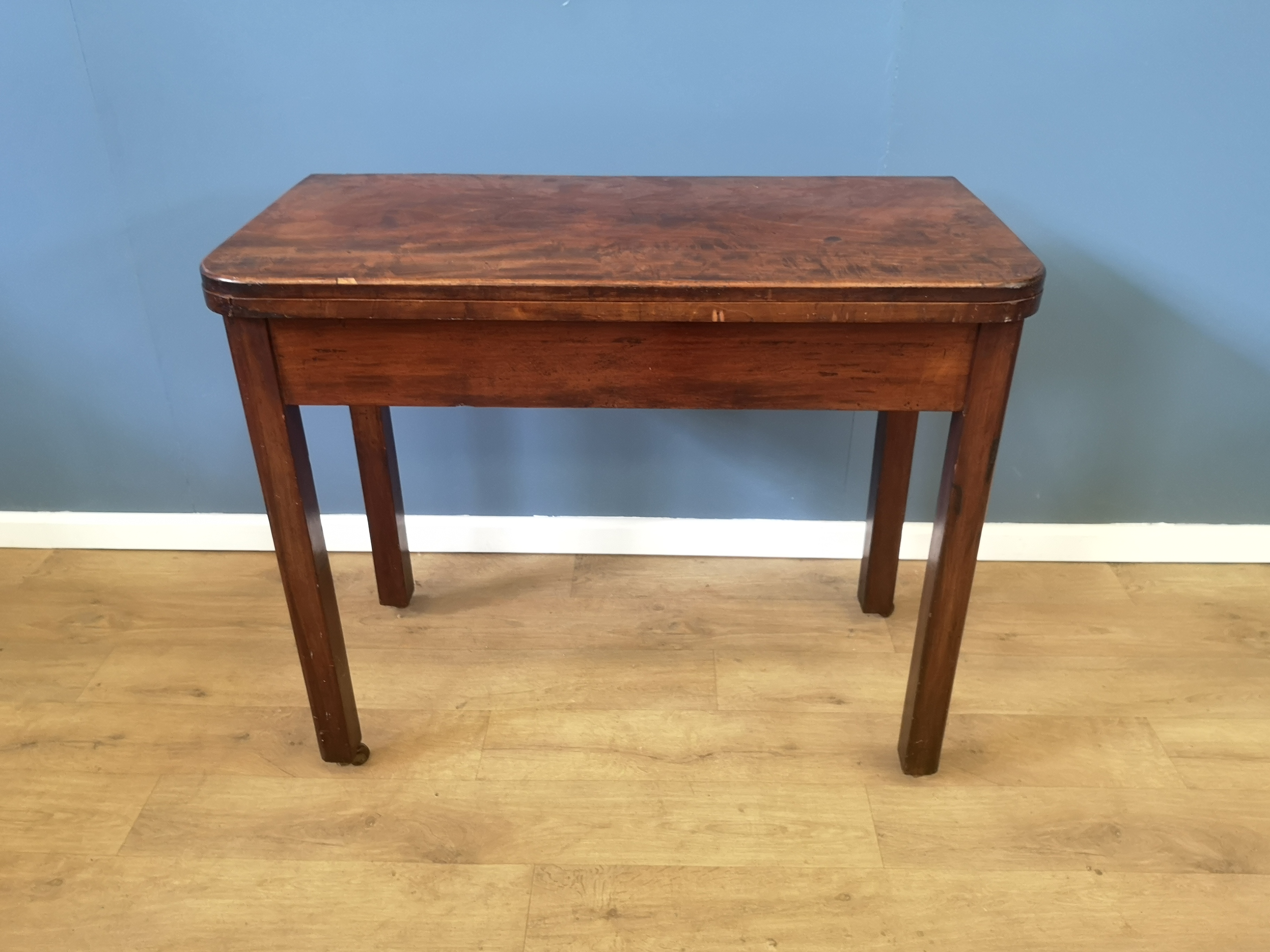 Victorian mahogany card table