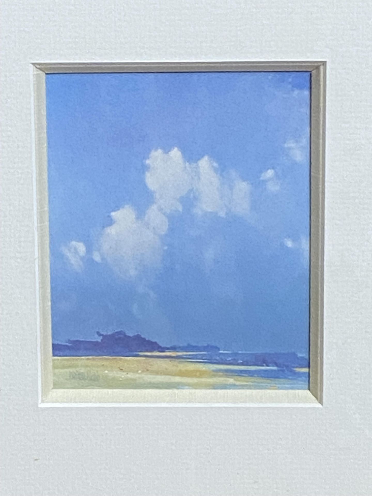 Framed and glazed watercolour