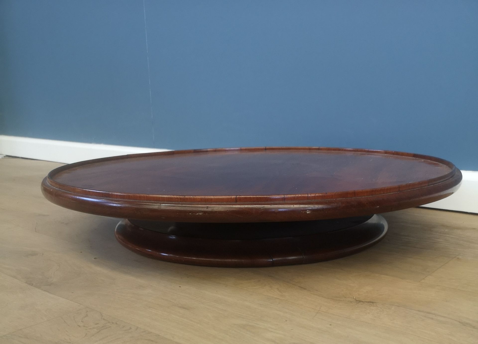 Mahogany lazy susan - Image 4 of 4