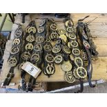 Quantity of horse brasses on martingales and straps
