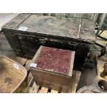 Mahogany Carriage steps box by Leverson. This lot carries VAT.