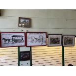 Eleven various framed and glazed prints