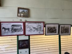 Eleven various framed and glazed prints