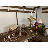 Collection of oil lamps