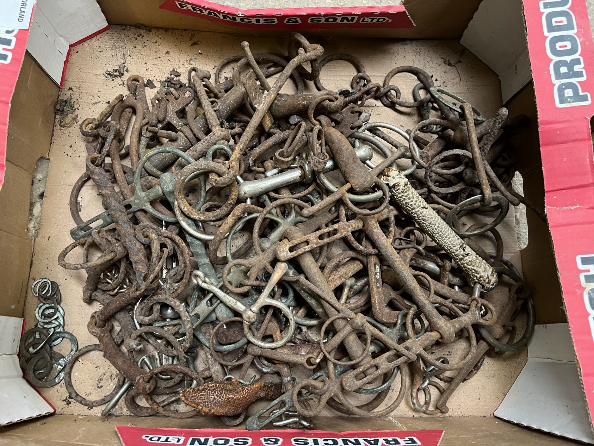 Large quantity of metal bits