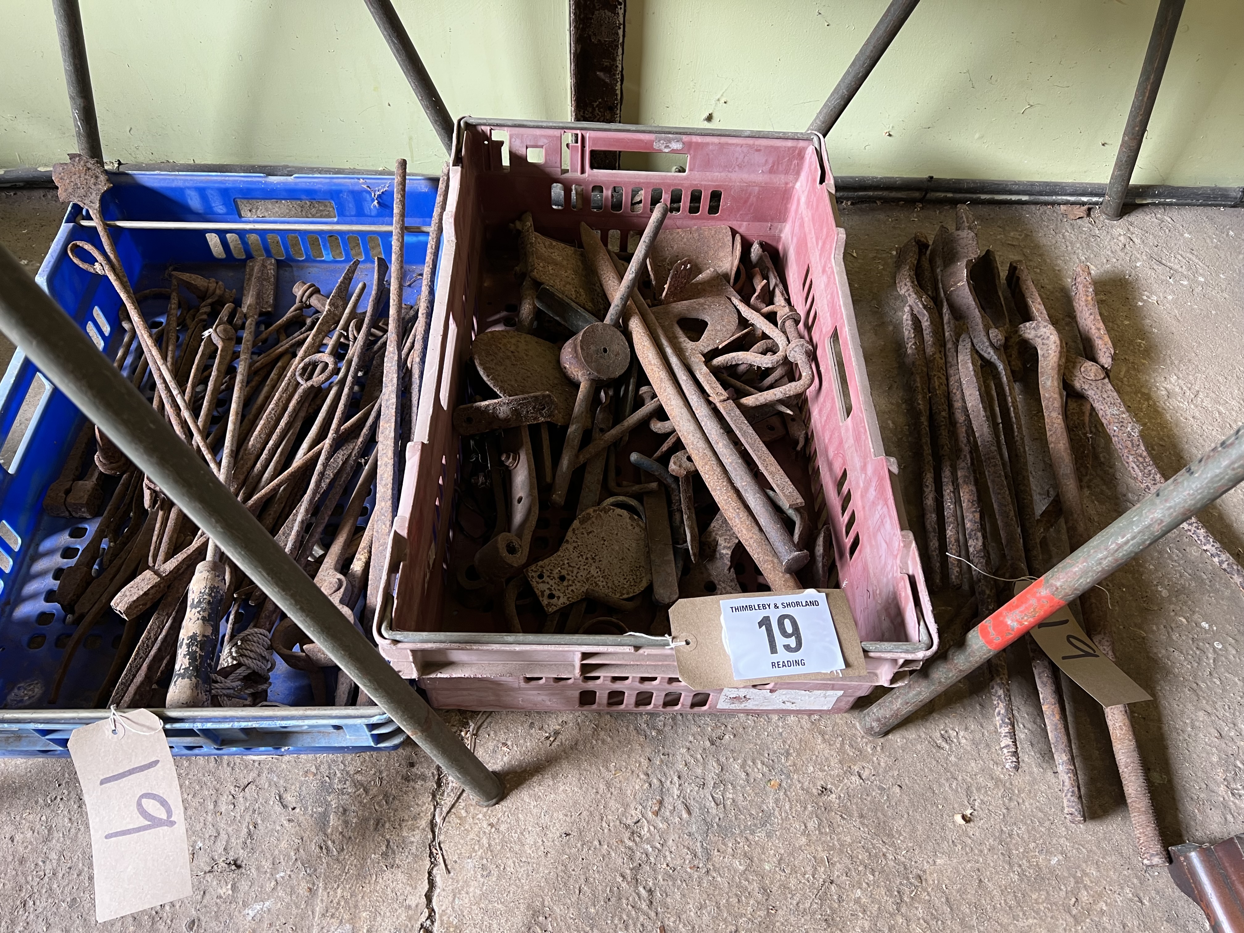 Qty Farriers' tools