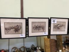Seventeen various framed and glazed prints