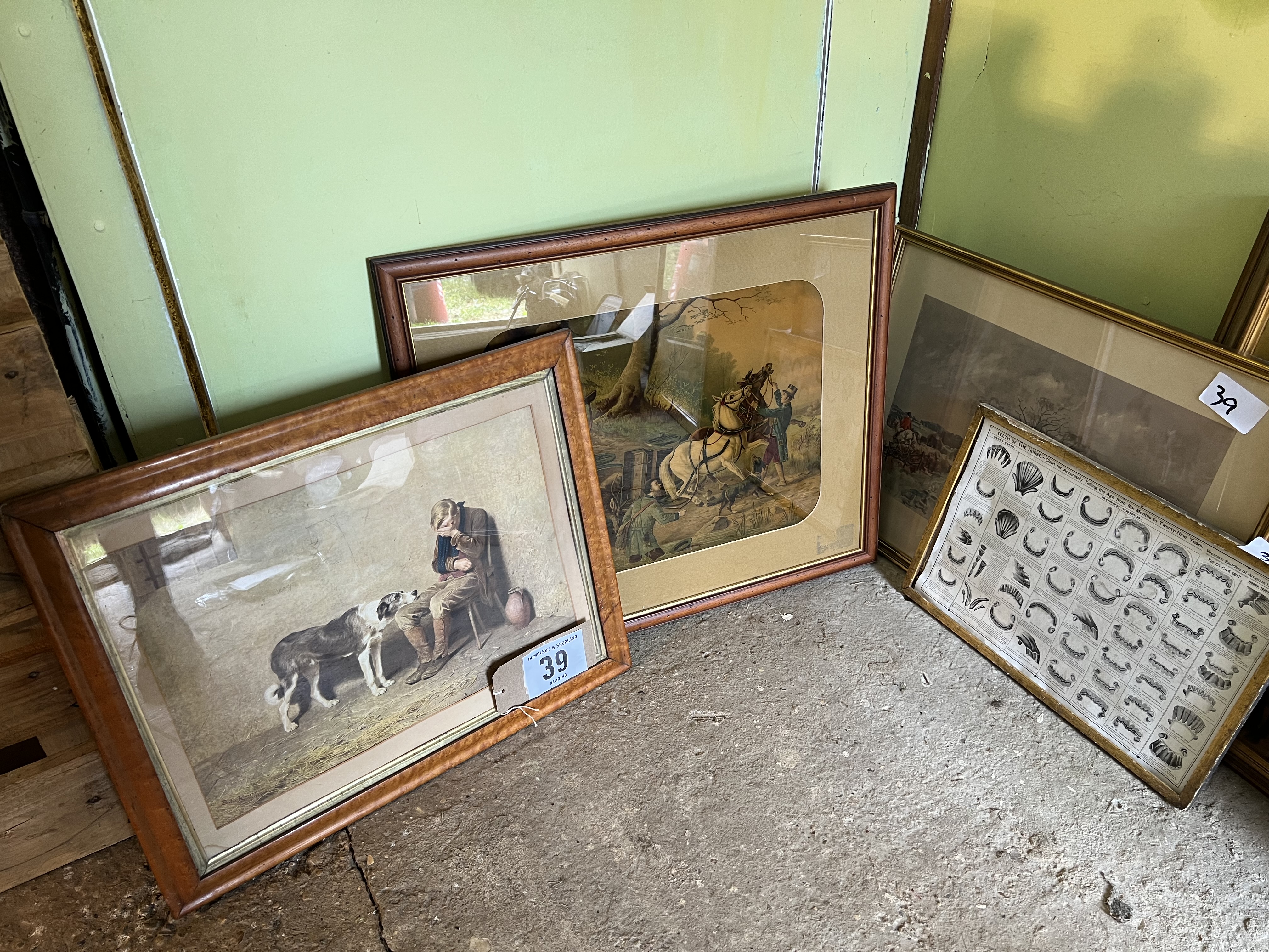 Six various framed and glazed prints