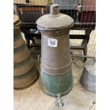 Brass and metal conical churn with tap