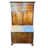 Georgian mahogany bureau bookcase